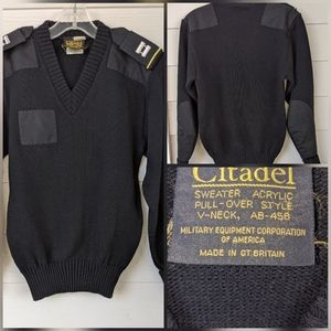 CITADEL BLACK MILITARY CADET SWEATER